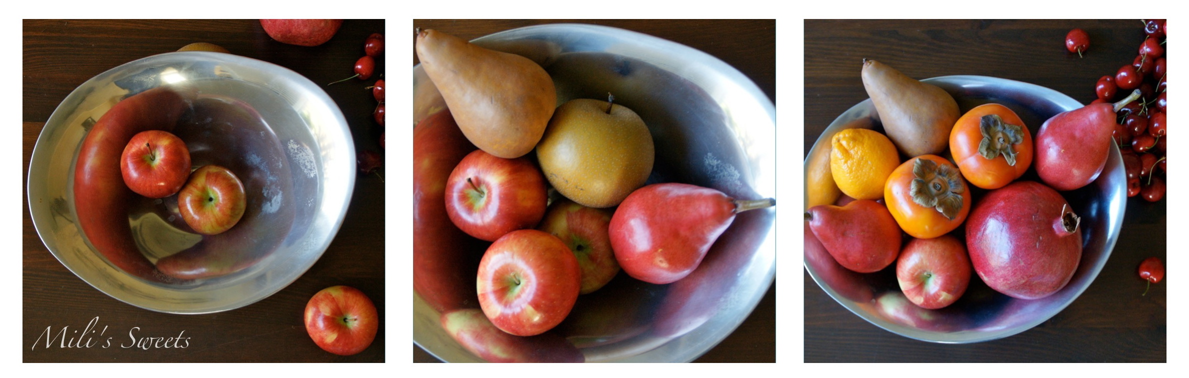 fruit bowl centerpieces for Thanksgiving 