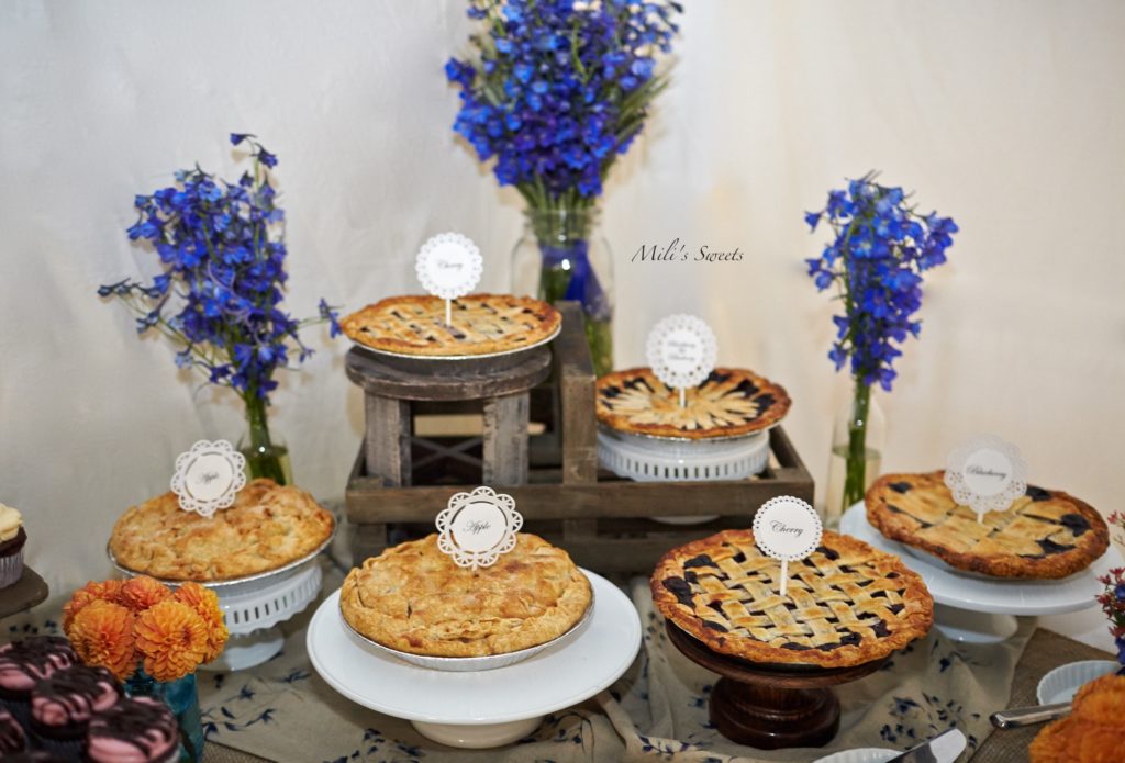 wedding pie buffet by Mili