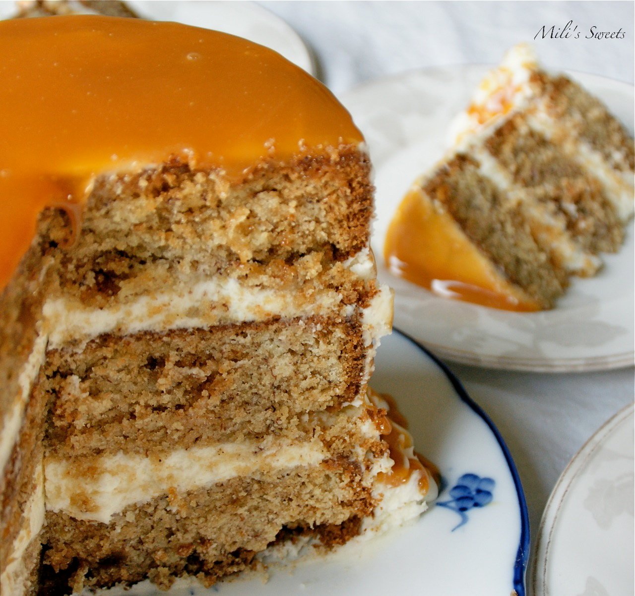 Mili's Sweets banana caramel cake recipe 