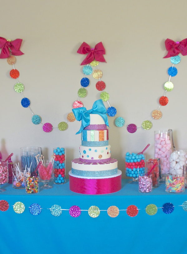 bows and glitter birthday