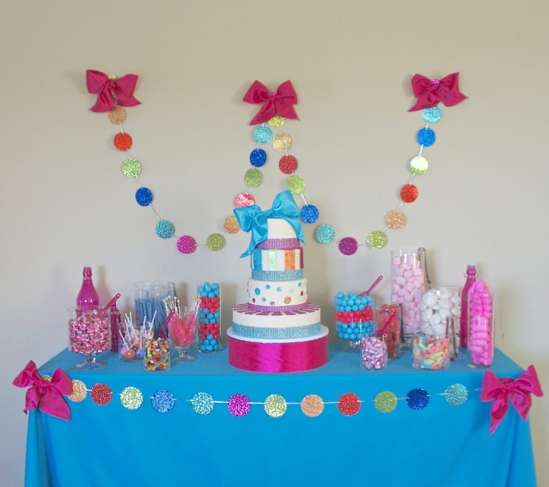 bows and glitter birthday