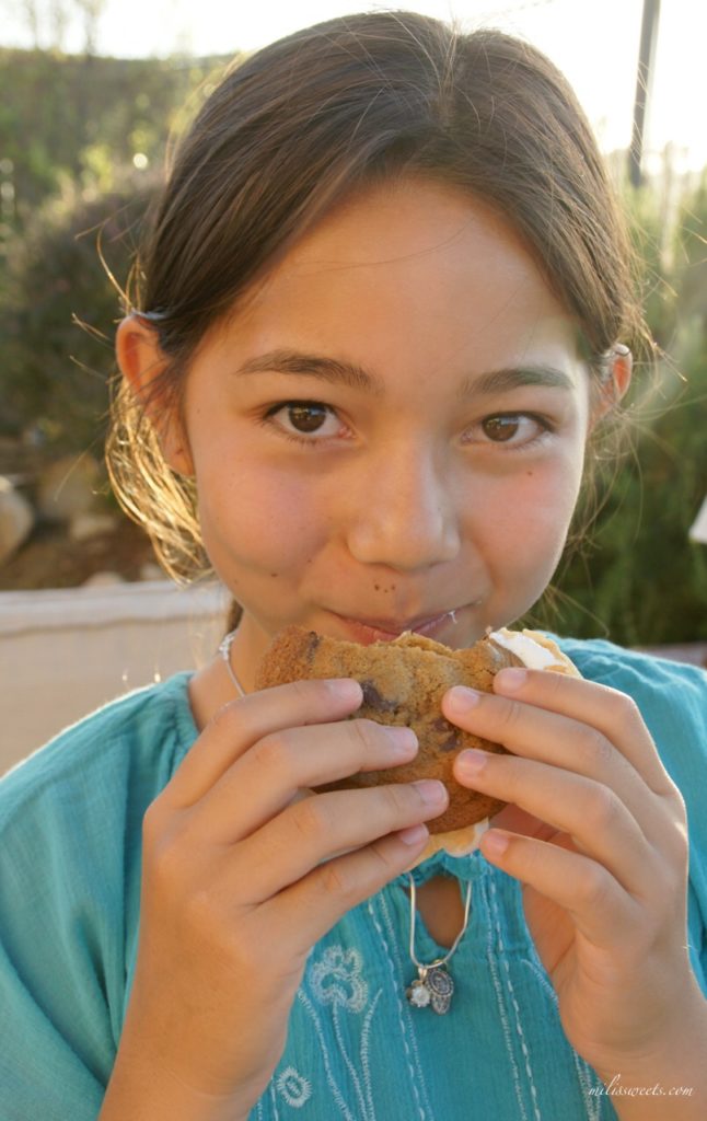 Chocolate Chip cookie s'mores by Mili 