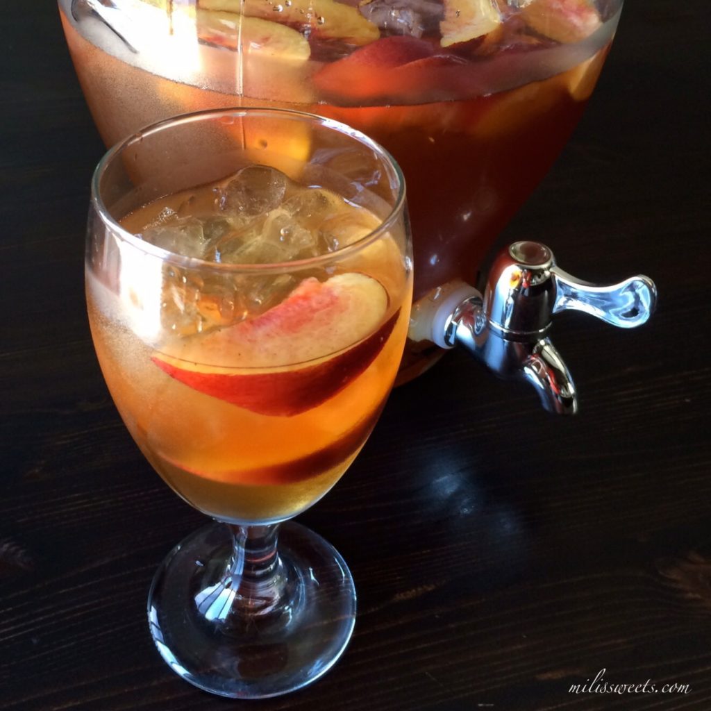 sweet, summertime drinks: peach-nectar iced tea, recipe 