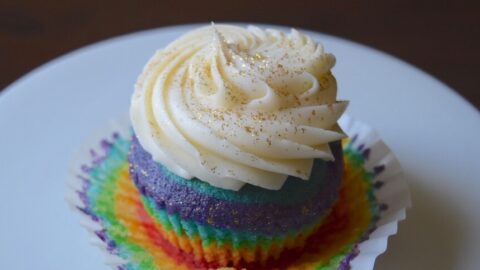 Rah Cha Chow: My Cream-Filled Rainbow Big Top Cupcake