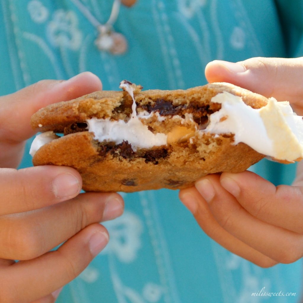 campfire cookies - chocolate chip cookie s