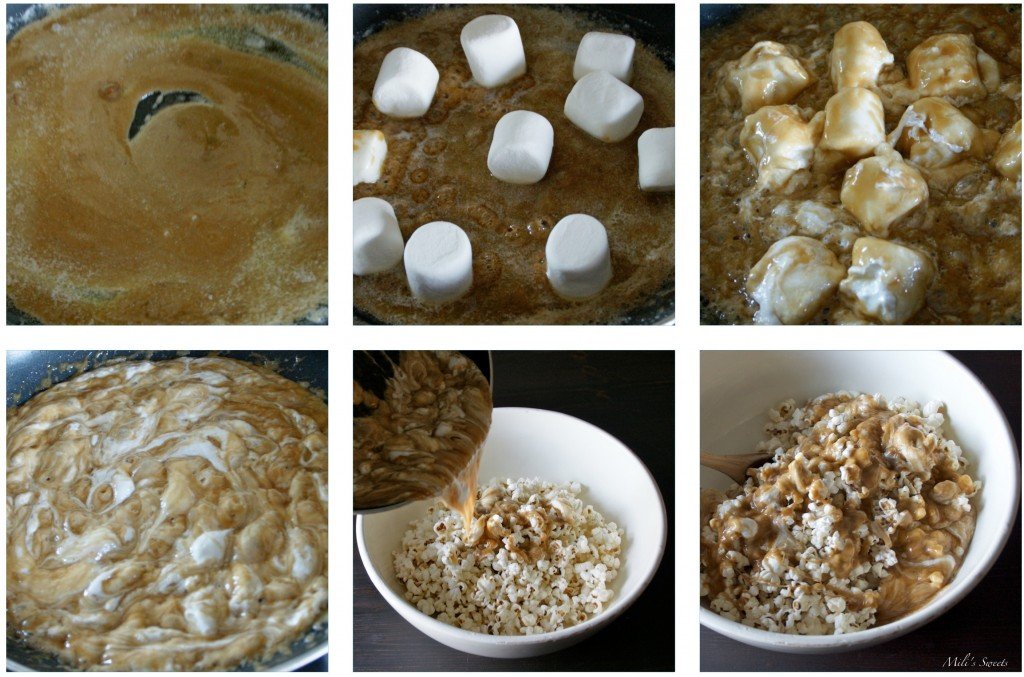 how to make caramel corn. Popcorn buffet recipes by Mili 