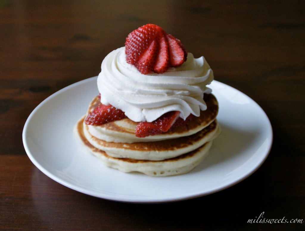 dreamy whipped cream & strawberries 
