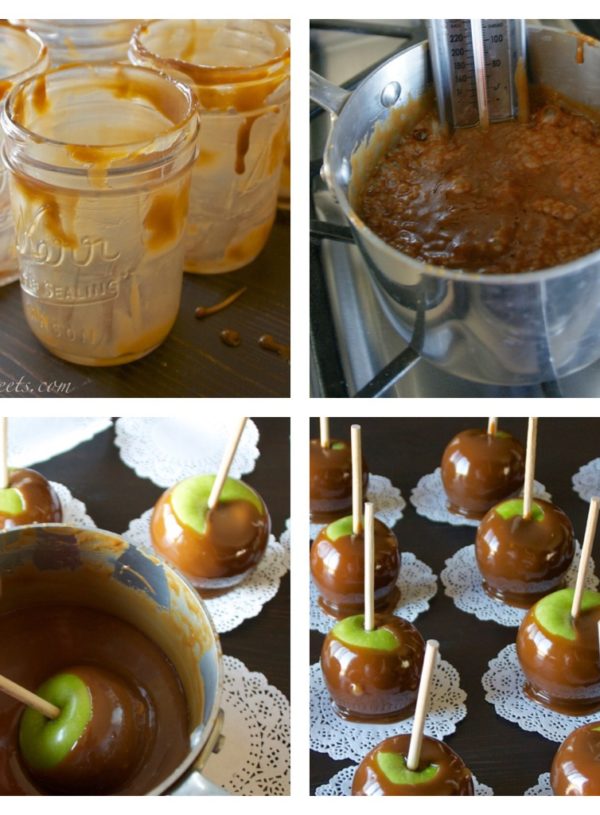 old fashioned caramel recipe for apples and topping