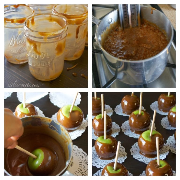 old fashioned caramel recipe for apples and topping