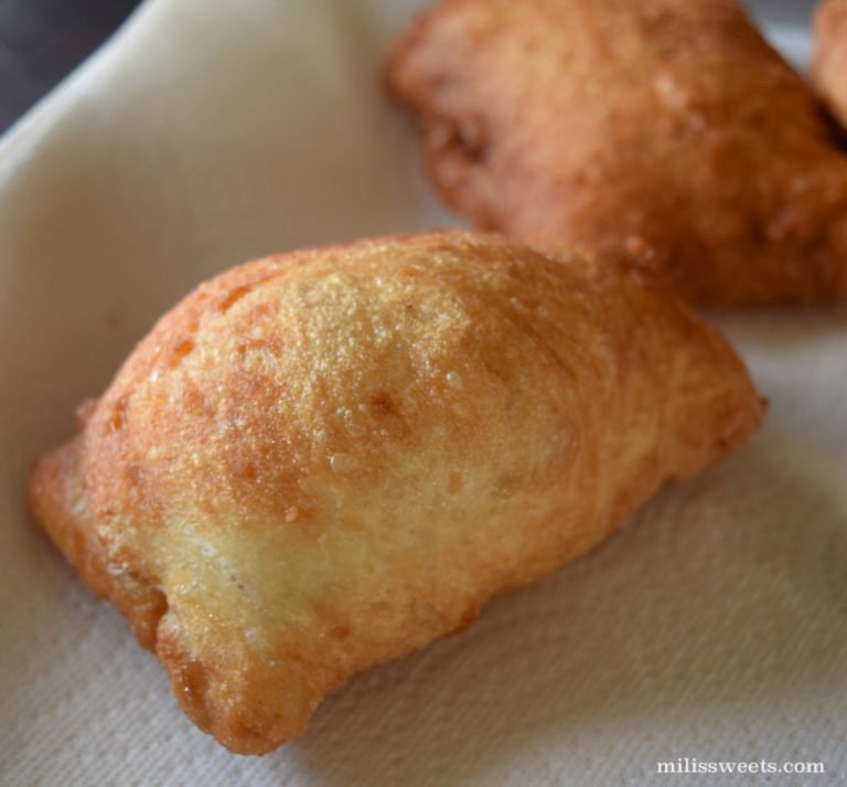 Italian hands make frittelle: traditional fry-bread