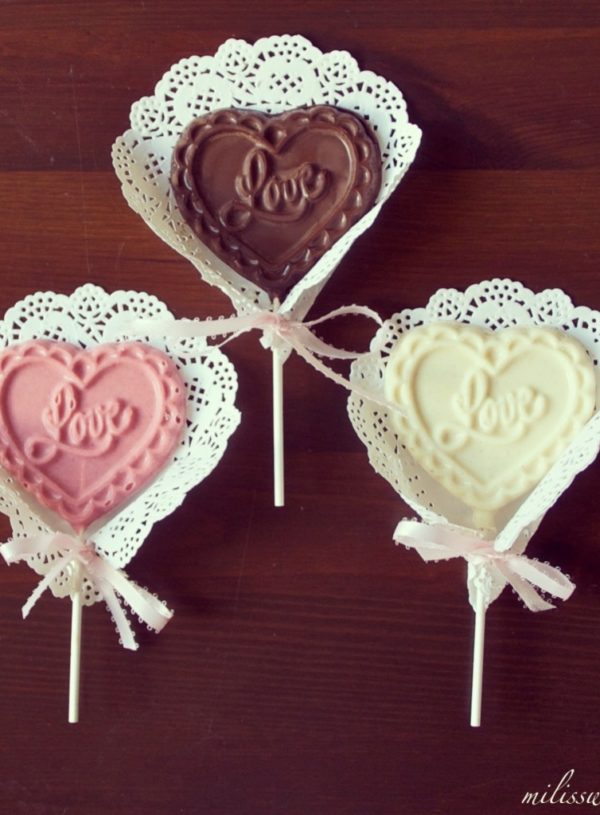 chocolate pops, with love
