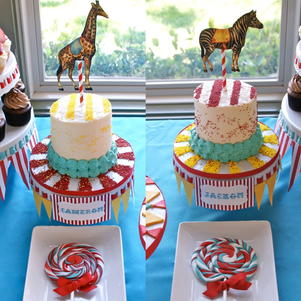 Mili's Sweets vintage circus first birthday 
