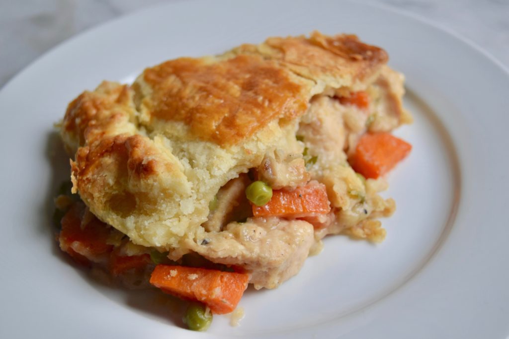 Mili's chicken pot pie with flakey crust