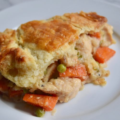 Mili's chicken pot pie with flakey crust