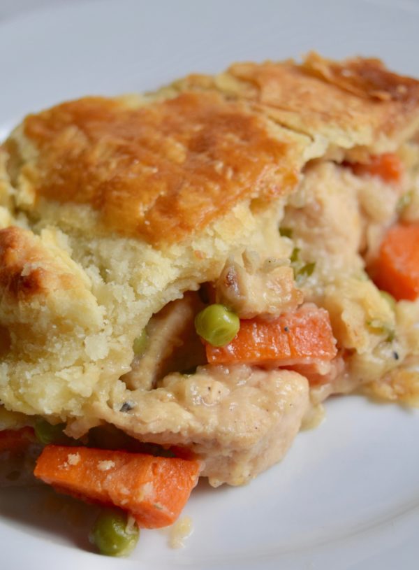 Mili's chicken pot pie with flakey crust