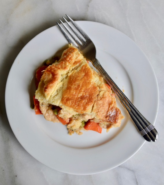 Mili's chicken pot pie with flakey crust