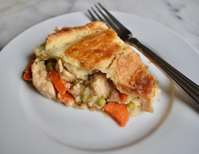 Mili's chicken pot pie with flakey crust