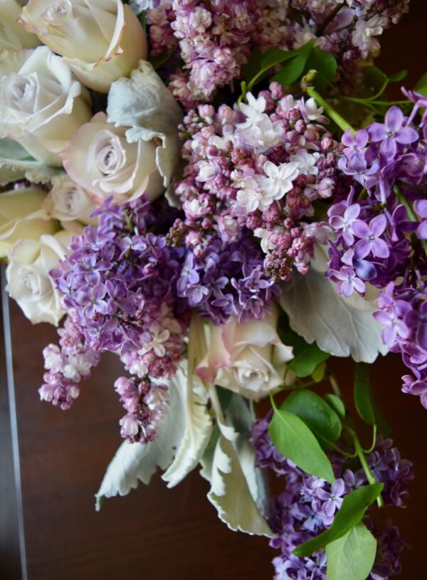 lilacs and roses for Nonna
