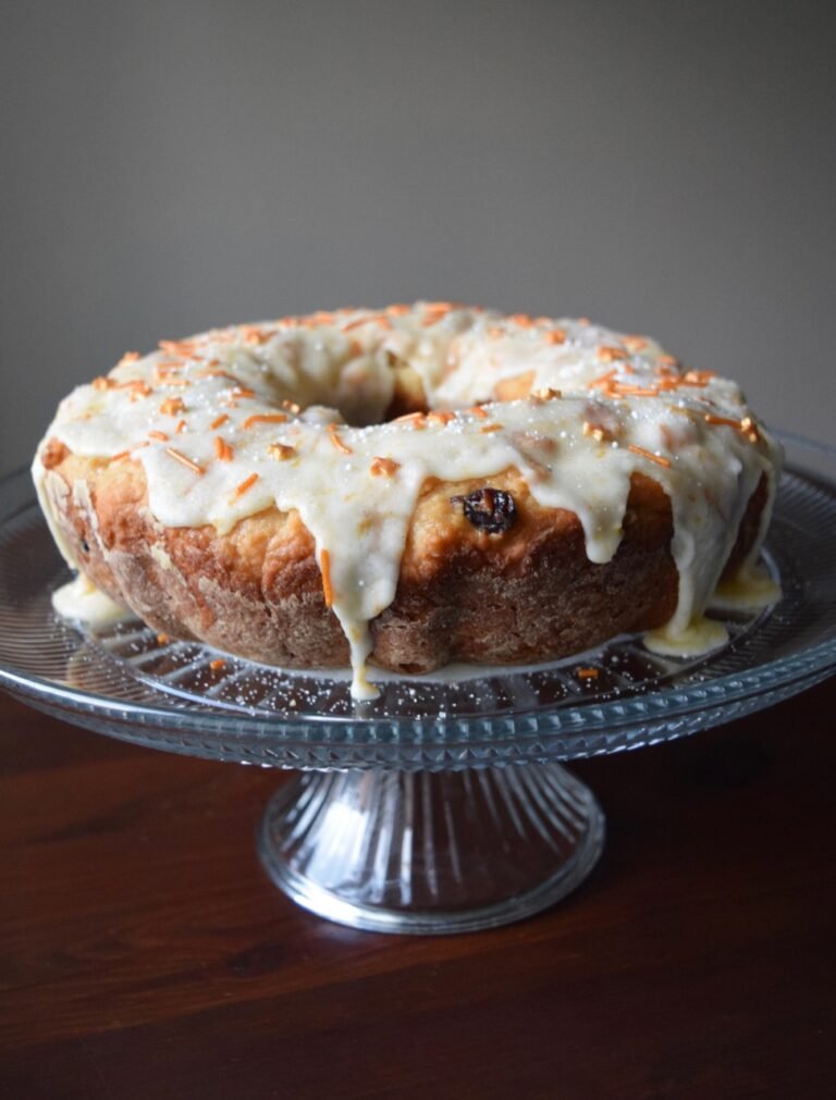 orange-cranberry King Cake