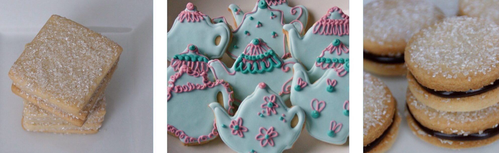 shortbread cookies, 3 ways: Milano, Iced & Sugar, recipes by Mili' Sweets