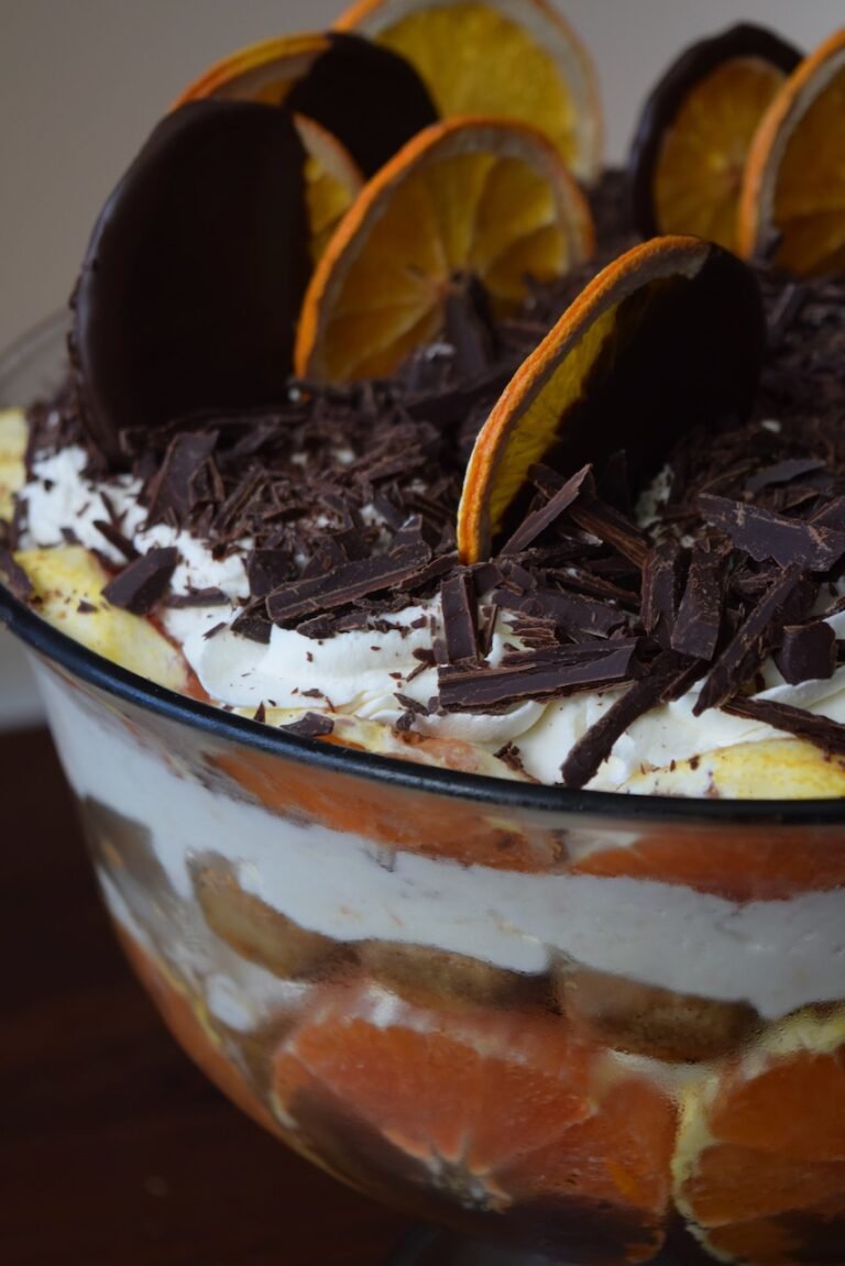 surprise dinner party with orange tiramisu